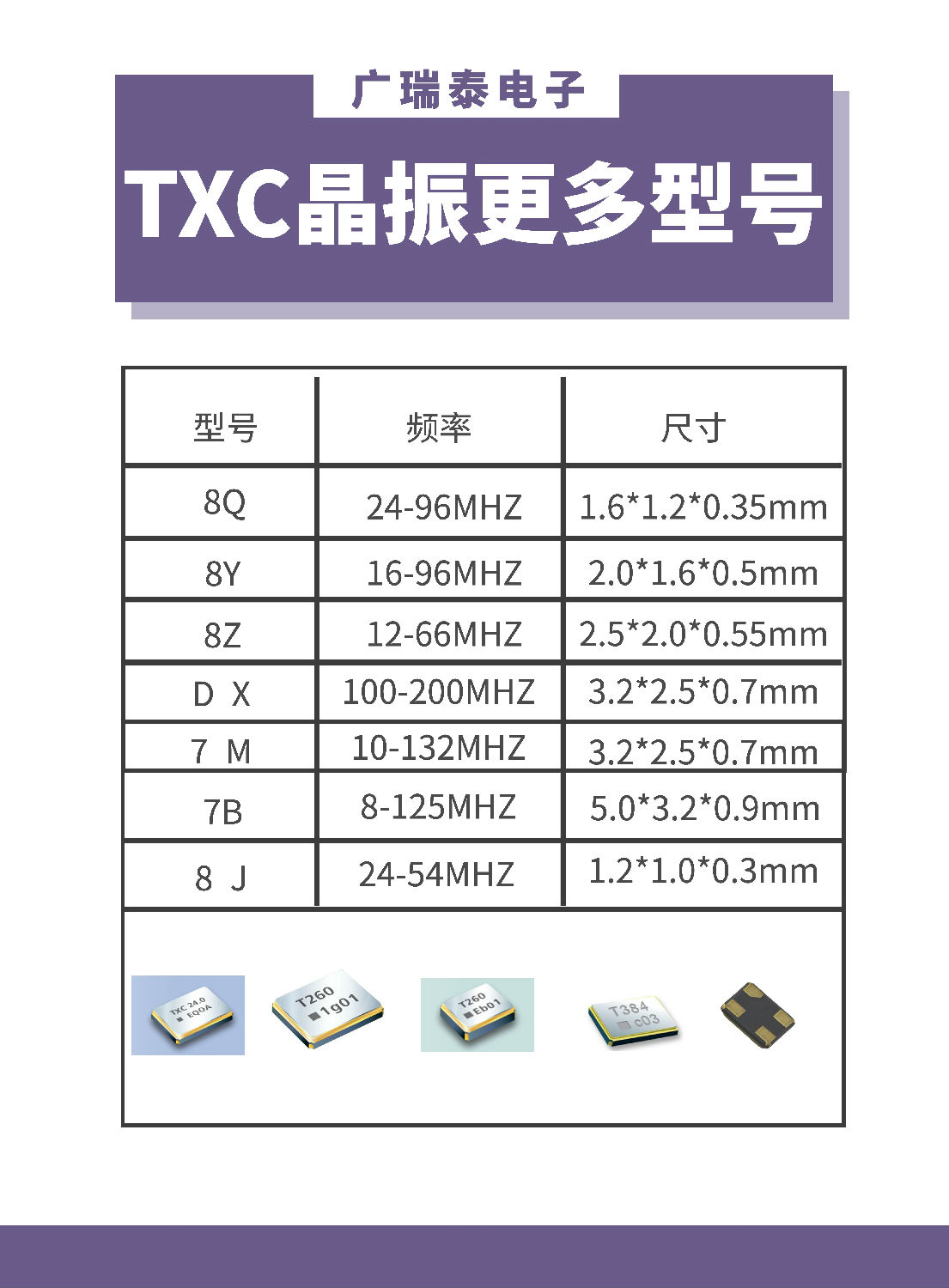 TXC晶振型号